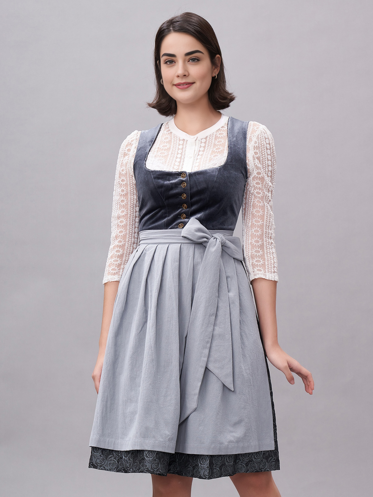 Dirndl Blau Schwarz – Eleganz mit Charakter