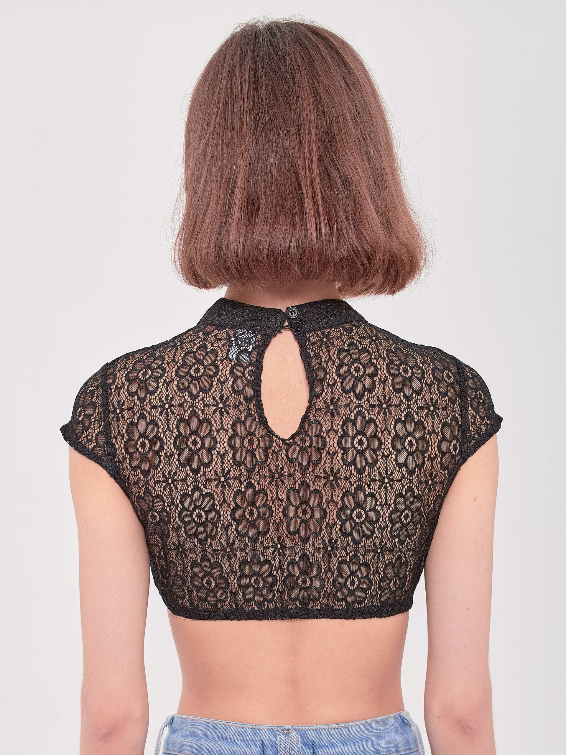Dirndl Bluse in Schwarz