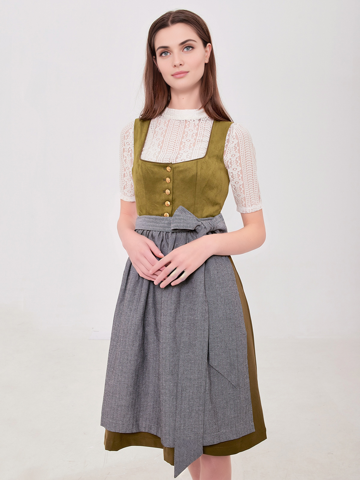 Modernes Dirndl in Grün