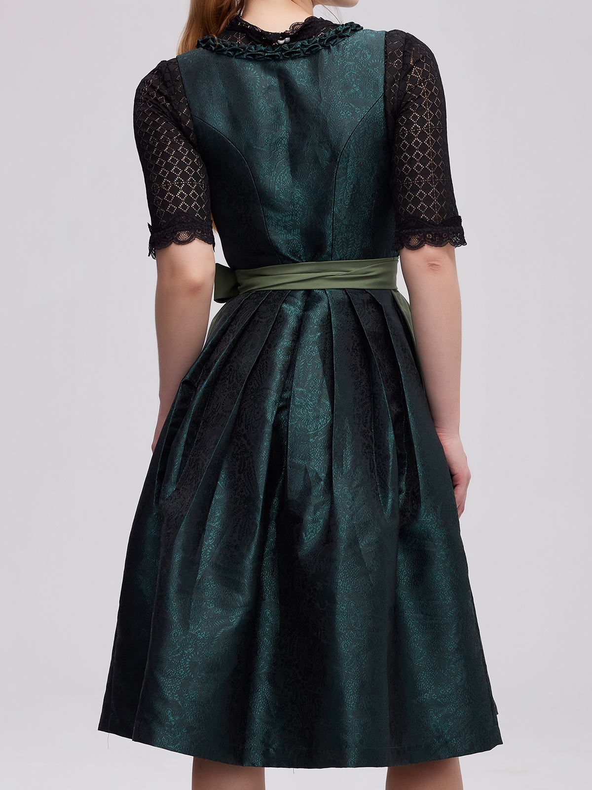 Dirndl Grün mit Reißverschluss vorne