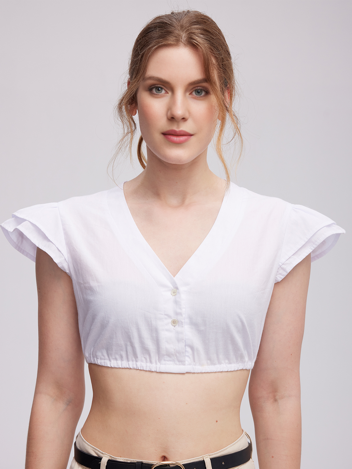 Dirndlbluse in Weiß