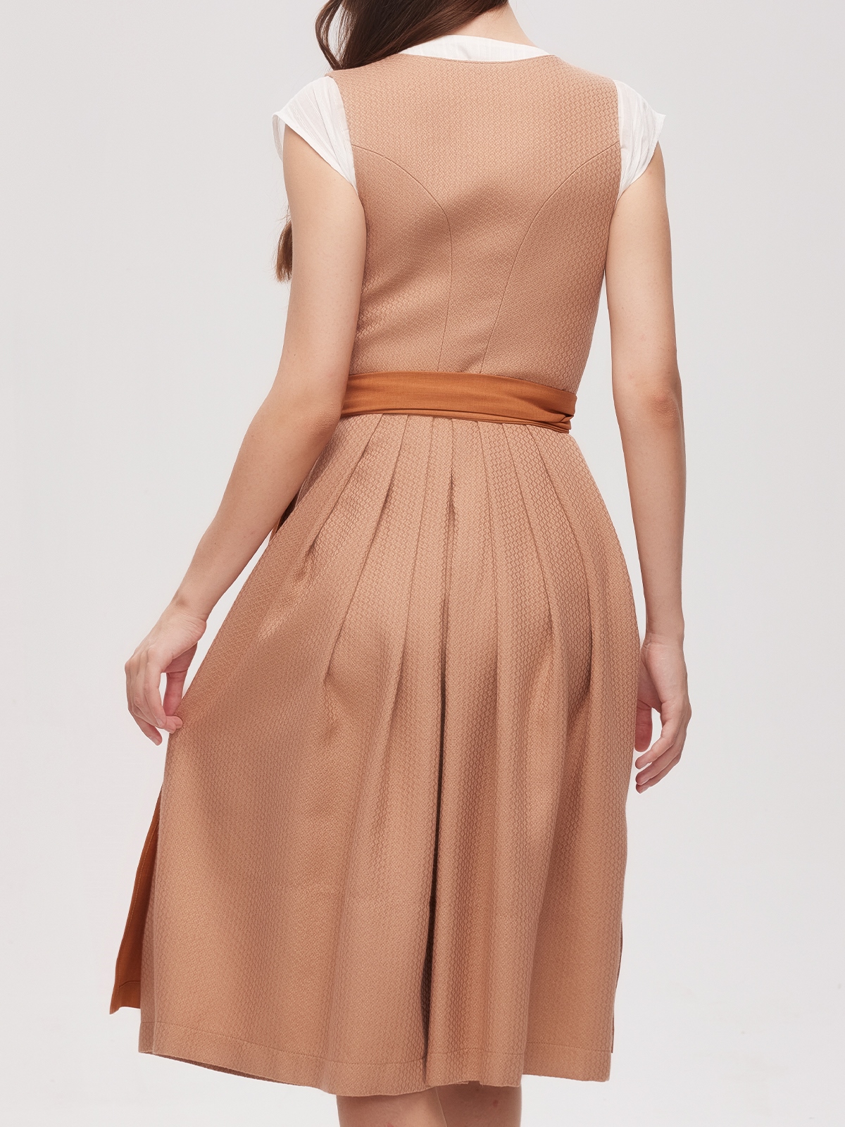 Dirndl Midi Grün in Braun